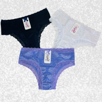 BIKINI PURO ENCAJE  BLONDAS DE CORAZON AL REDEDOR 3X28